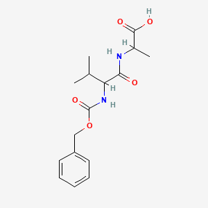 molecular formula C16H22N2O5 B3090835 2-[[3-Methyl-2-(phenylmethoxycarbonylamino)butanoyl]amino]propanoic acid CAS No. 121428-71-5