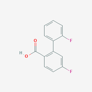 molecular formula C13H8F2O2 B3090857 2-(2-Fluorophenyl)-4-fluorobenzoic acid CAS No. 1214335-66-6
