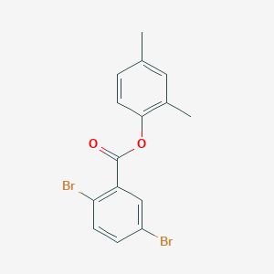 molecular formula C15H12Br2O2 B309086 2,4-Dimethylphenyl 2,5-dibromobenzoate 