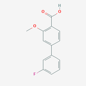 4-(3-Fluorophenyl)-2-methoxybenzoic acid