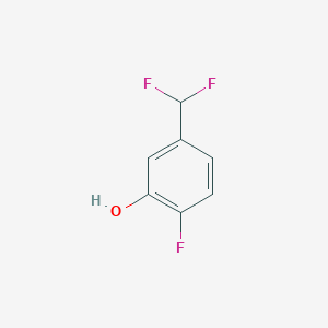 molecular formula C7H5F3O B3090879 5-(二氟甲基)-2-氟苯酚 CAS No. 1214348-52-3