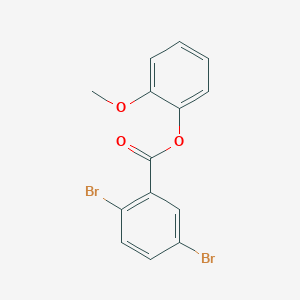 molecular formula C14H10Br2O3 B309088 2-Methoxyphenyl 2,5-dibromobenzoate 