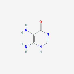 molecular formula C4H6N4O B030909 4,5-Diamino-6-hydroxypyrimidine CAS No. 1672-50-0