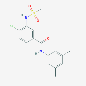 4-chloro-N-(3,5-dimethylphenyl)-3-[(methylsulfonyl)amino]benzamide