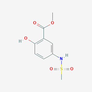 molecular formula C9H11NO5S B309093 Methyl 2-hydroxy-5-(methylsulfonamido)benzoate 