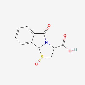 5-Oxo-2,3,5,9b-tetrahydro[1,3]thiazolo[2,3-a]isoindole-3-carboxylic acid 1-oxide