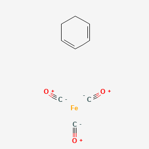 molecular formula C9H8FeO3 B3091001 Cyclohexadiene iron tricarbonyl CAS No. 12152-72-6