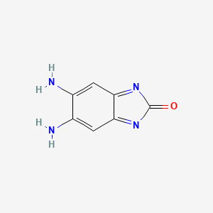 molecular formula C7H6N4O B3091015 5,6-Diamino-2H-benzo[d]imidazol-2-one CAS No. 1215520-82-3