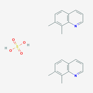 molecular formula C22H24N2O4S B3091033 7,8-Dimethylquinoline semi-sulfate CAS No. 1215582-91-4