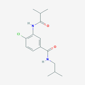 molecular formula C15H21ClN2O2 B309105 4-chloro-N-isobutyl-3-(isobutyrylamino)benzamide 