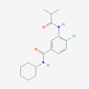 4-chloro-N-cyclohexyl-3-(isobutyrylamino)benzamide