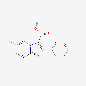 6-Methyl-2-(4-methylphenyl)imidazo[1,2-a]pyridine-3-carboxylic acid