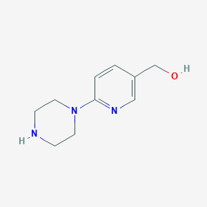 molecular formula C10H15N3O B3091088 (6-(Piperazin-1-yl)pyridin-3-yl)methanol CAS No. 1216164-28-1