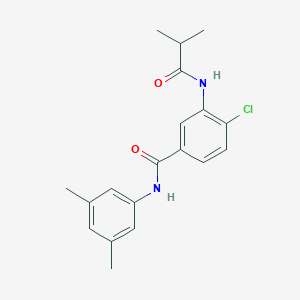molecular formula C19H21ClN2O2 B309110 4-chloro-N-(3,5-dimethylphenyl)-3-(isobutyrylamino)benzamide 