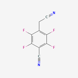 molecular formula C9H2F4N2 B3091103 4-(Cyanomethyl)-2,3,5,6-tetrafluorobenzonitrile CAS No. 121623-97-0