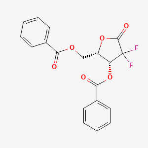 [(2S,3R)-3-(Benzoyloxy)-4,4-difluoro-5-oxotetrahydrofuran-2-yl]methyl benzoate