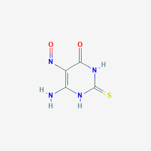 molecular formula C4H4N4O2S B030912 4-Amino-6-hydroxy-2-mercapto-5-nitrosopyrimidine CAS No. 1672-48-6