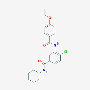 molecular formula C22H25ClN2O3 B309120 4-chloro-N-cyclohexyl-3-[(4-ethoxybenzoyl)amino]benzamide 