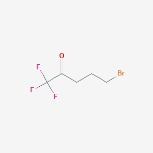 molecular formula C5H6BrF3O B3091206 1,1,1-Trifluoro-5-bromo-2-pentanone CAS No. 121749-67-5