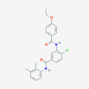 molecular formula C24H23ClN2O3 B309123 4-chloro-N-(2,3-dimethylphenyl)-3-[(4-ethoxybenzoyl)amino]benzamide 