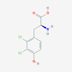 molecular formula C9H9Cl2NO3 B3091234 2,3-二氯-L-酪氨酸 CAS No. 1217611-72-7