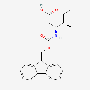 molecular formula C22H25NO4 B3091256 Fmoc-L-beta-homoisoleucine CAS No. 1217622-60-0