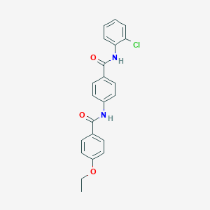 molecular formula C22H19ClN2O3 B309127 N-(2-chlorophenyl)-4-[(4-ethoxybenzoyl)amino]benzamide 