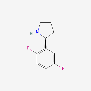 molecular formula C10H11F2N B3091272 (S)-2-(2,5-Difluorophenyl)pyrrolidine CAS No. 1217630-38-0