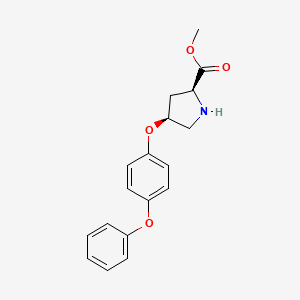 Methyl (2S,4S)-4-(4-phenoxyphenoxy)-2-pyrrolidinecarboxylate