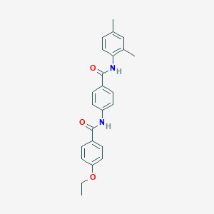 molecular formula C24H24N2O3 B309128 N-(2,4-dimethylphenyl)-4-[(4-ethoxybenzoyl)amino]benzamide 