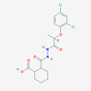 2-[[2-(2,4-Dichlorophenoxy)propanoylamino]carbamoyl]cyclohexane-1-carboxylic acid