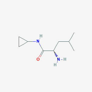 molecular formula C9H18N2O B3091307 N~1~-cyclopropyl-L-leucinamide CAS No. 1217644-63-7