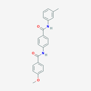 molecular formula C22H20N2O3 B309140 4-methoxy-N-[4-(3-toluidinocarbonyl)phenyl]benzamide 