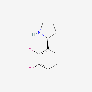 molecular formula C10H11F2N B3091469 (2s)-2-(2,3-Difluorophenyl)pyrrolidine CAS No. 1217739-28-0