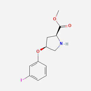 Methyl (2S,4S)-4-(3-iodophenoxy)-2-pyrrolidinecarboxylate