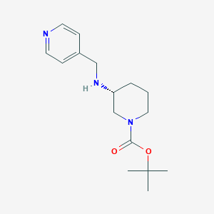 molecular formula C16H25N3O2 B3091572 (R)-tert-butyl 3-((pyridin-4-ylmethyl)amino)piperidine-1-carboxylate CAS No. 1217819-94-7