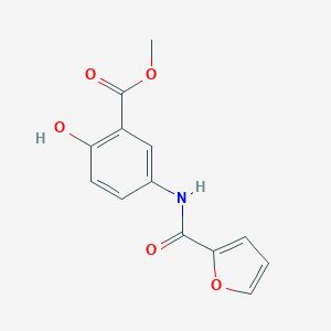 molecular formula C13H11NO5 B309172 Methyl 5-(2-furoylamino)-2-hydroxybenzoate 