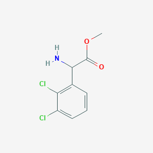 molecular formula C9H9Cl2NO2 B3091722 Methyl 2-amino-2-(2,3-dichlorophenyl)acetate CAS No. 1218646-59-3