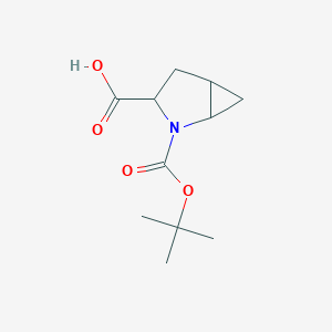 molecular formula C11H17NO4 B3091852 2-(叔丁氧羰基)-2-氮杂双环[3.1.0]己烷-3-羧酸 CAS No. 1219430-61-1