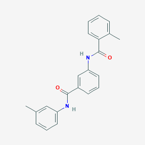 molecular formula C22H20N2O2 B309186 2-methyl-N-[3-(3-toluidinocarbonyl)phenyl]benzamide 