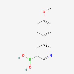 molecular formula C12H12BNO3 B3091882 (5-(4-Methoxyphenyl)pyridin-3-yl)boronic acid CAS No. 1219737-09-3