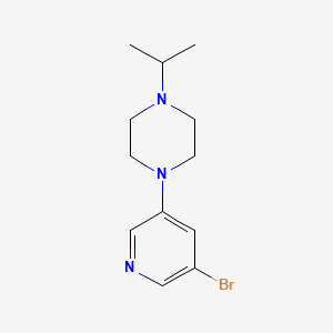molecular formula C12H18BrN3 B3091905 1-(5-Bromopyridin-3-yl)-4-isopropylpiperazine CAS No. 1219948-30-7