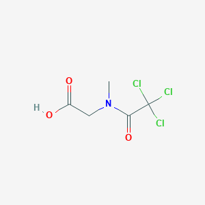 molecular formula C5H6Cl3NO3 B3091908 2-[甲基(2,2,2-三氯乙酰)氨基]乙酸 CAS No. 1220020-63-2