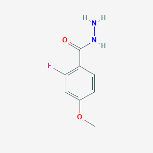 molecular formula C8H9FN2O2 B3091919 2-氟-4-甲氧基苯甲酰肼 CAS No. 1220508-38-2