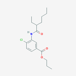 Propyl 4-chloro-3-[(2-ethylhexanoyl)amino]benzoate
