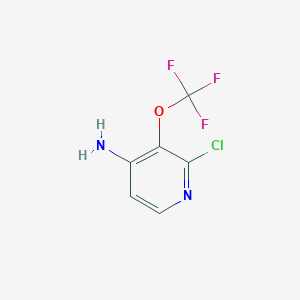 molecular formula C6H4ClF3N2O B3091950 2-Chloro-3-(trifluoromethoxy)pyridin-4-amine CAS No. 1221171-79-4