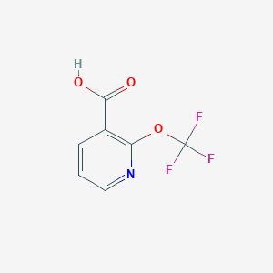 molecular formula C7H4F3NO3 B3091957 2-(Trifluoromethoxy)nicotinic acid CAS No. 1221171-92-1
