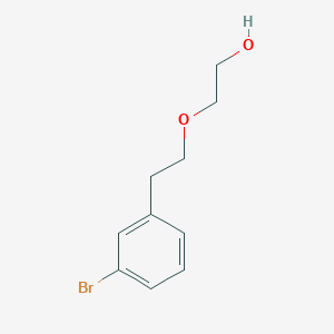 molecular formula C10H13BrO2 B3092021 2-(3-Bromophenethoxy)ethanol CAS No. 1222139-17-4