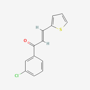 molecular formula C13H9ClOS B3092028 (2E)-1-(3-Chlorophenyl)-3-(thiophen-2-yl)prop-2-en-1-one CAS No. 1222540-09-1
