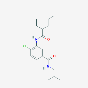 molecular formula C19H29ClN2O2 B309203 4-chloro-3-[(2-ethylhexanoyl)amino]-N-isobutylbenzamide 